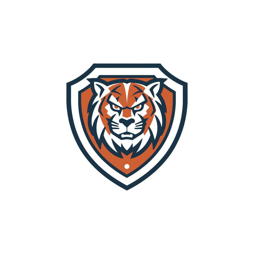 tigre logo emblème modèle mascotte symbole pour affaires ou chemise conception. vecteur