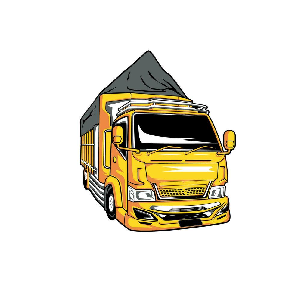 un camion livraison ou la logistique industrie vecteur illustration