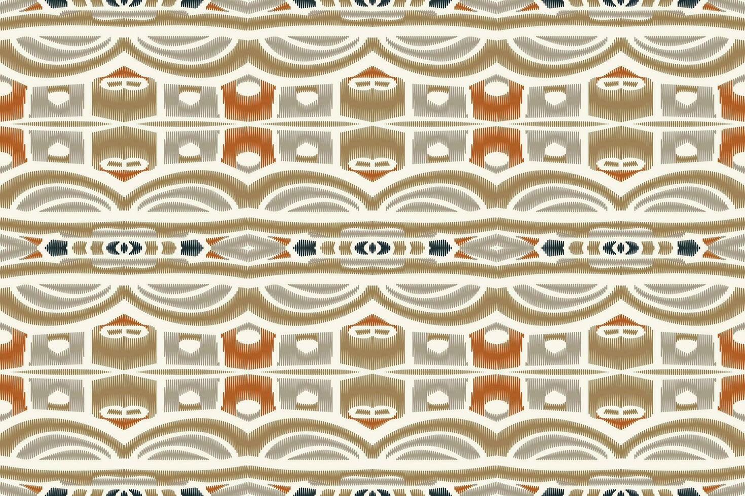 ikat floral paisley broderie Contexte. ikat dessins géométrique ethnique Oriental modèle traditionnel.aztèque style abstrait vecteur illustration.design pour texture, tissu, vêtements, emballage, paréo.
