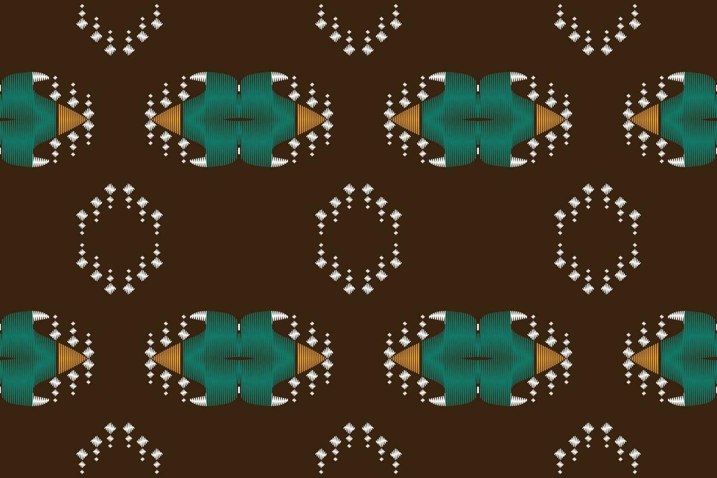 ikat floral paisley broderie Contexte. ikat conception géométrique ethnique Oriental modèle traditionnel.aztèque style abstrait vecteur illustration.design pour texture, tissu, vêtements, emballage, paréo.