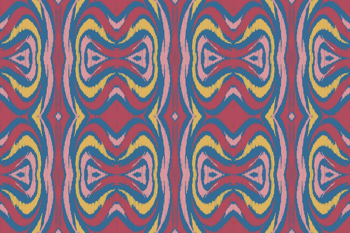 ikat damassé paisley broderie Contexte. ikat Cadre géométrique ethnique Oriental modèle traditionnel.aztèque style abstrait vecteur illustration.design pour texture, tissu, vêtements, emballage, paréo.