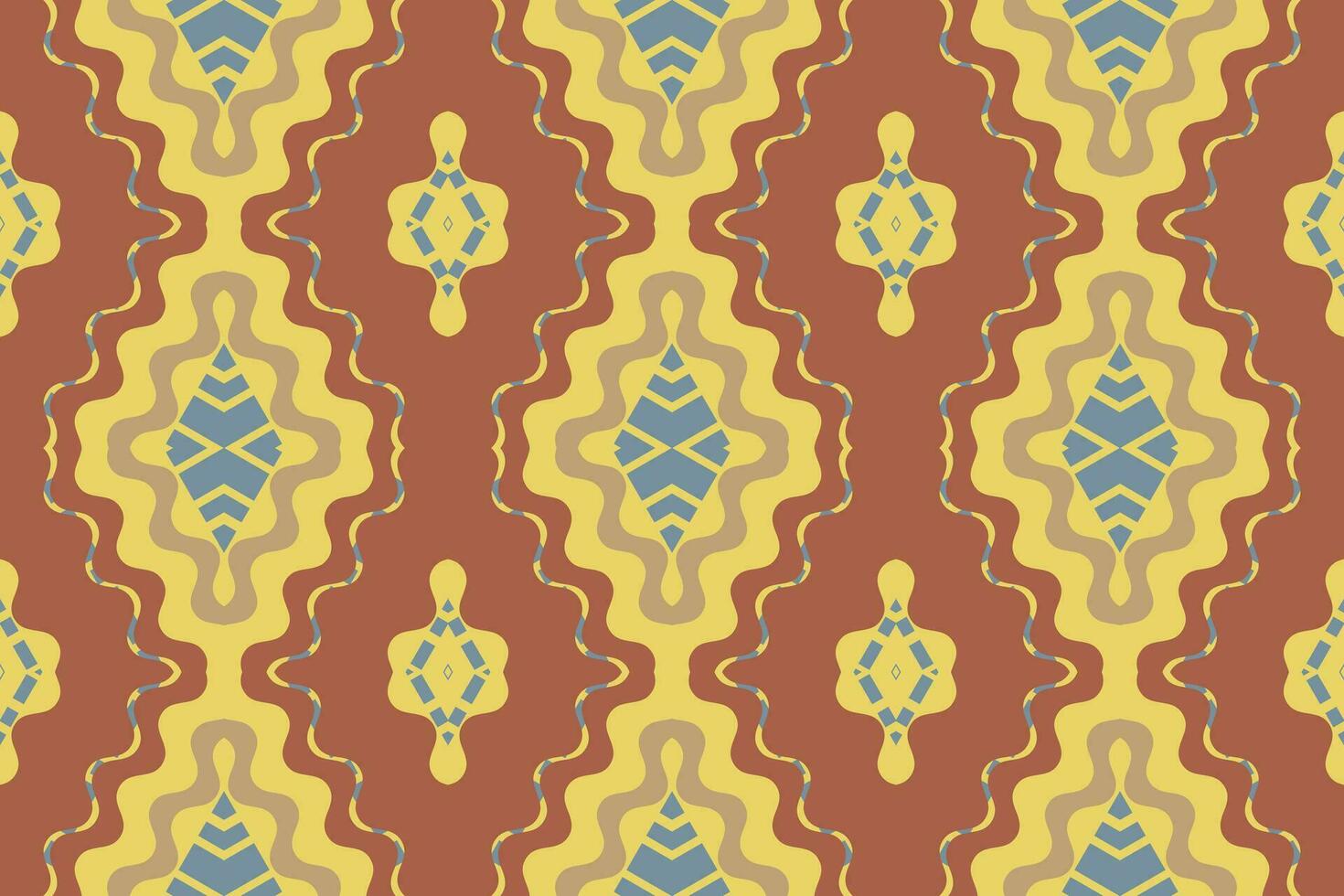 ikat damassé paisley broderie Contexte. ikat conception géométrique ethnique Oriental modèle traditionnel. ikat aztèque style abstrait conception pour impression texture, tissu, sari, sari, tapis. vecteur