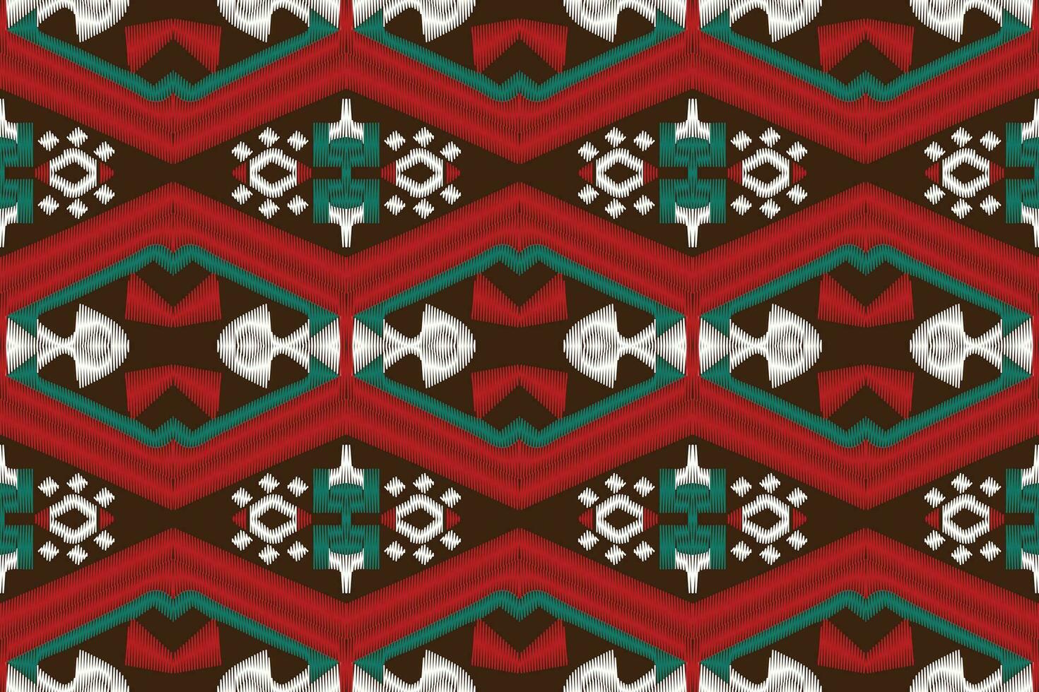 ikat damassé paisley broderie Contexte. ikat sans couture modèle géométrique ethnique Oriental modèle traditionnel. ikat aztèque style abstrait conception pour impression texture, tissu, sari, sari, tapis. vecteur