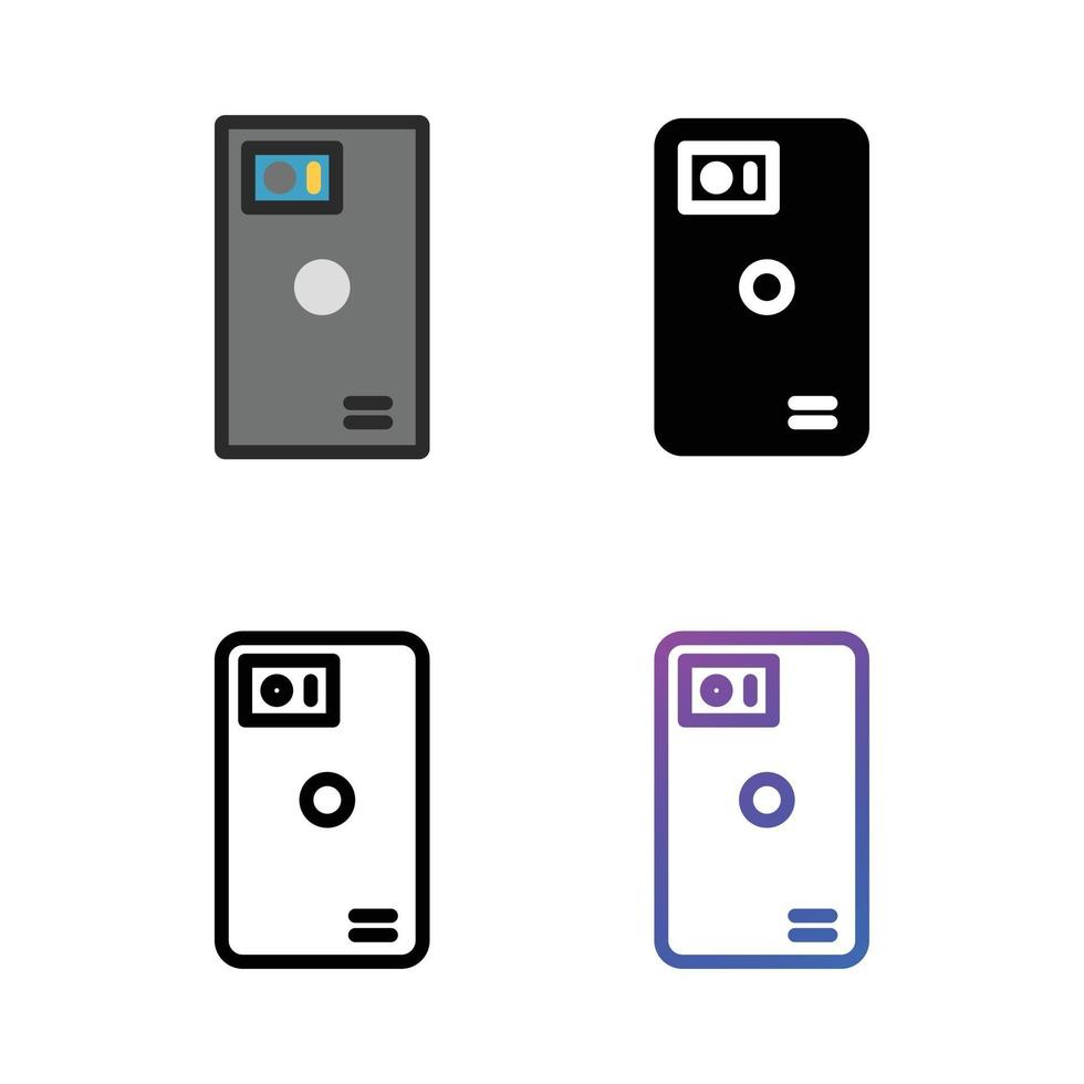 icône de smartphone dans un style coloré vecteur