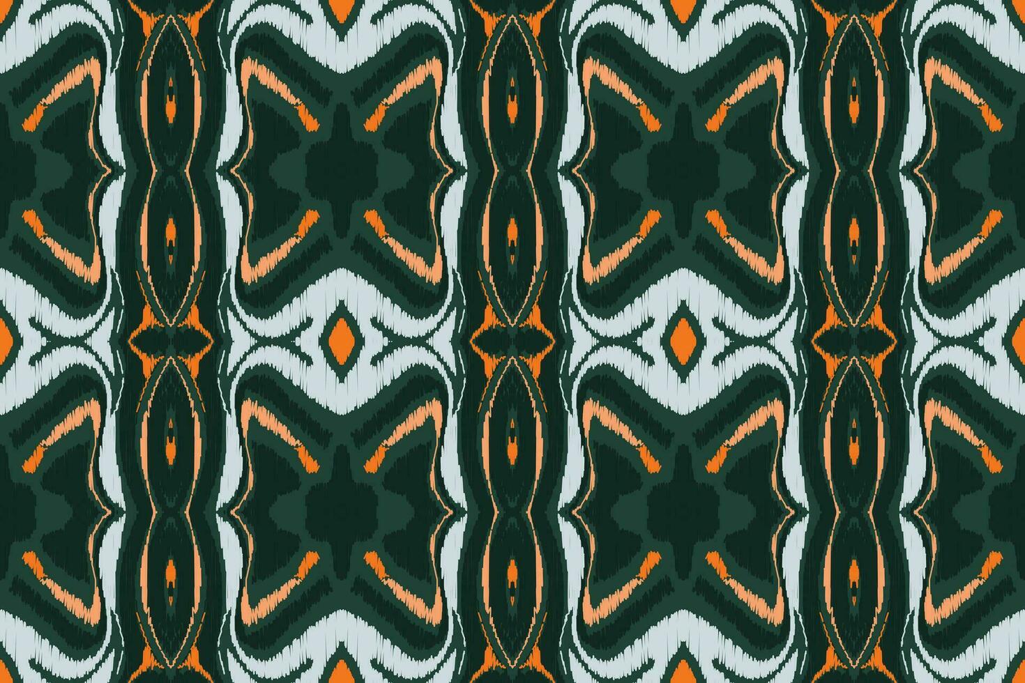 ikat floral paisley broderie Contexte. ikat Bande géométrique ethnique Oriental modèle traditionnel. ikat aztèque style abstrait conception pour impression texture, tissu, sari, sari, tapis. vecteur