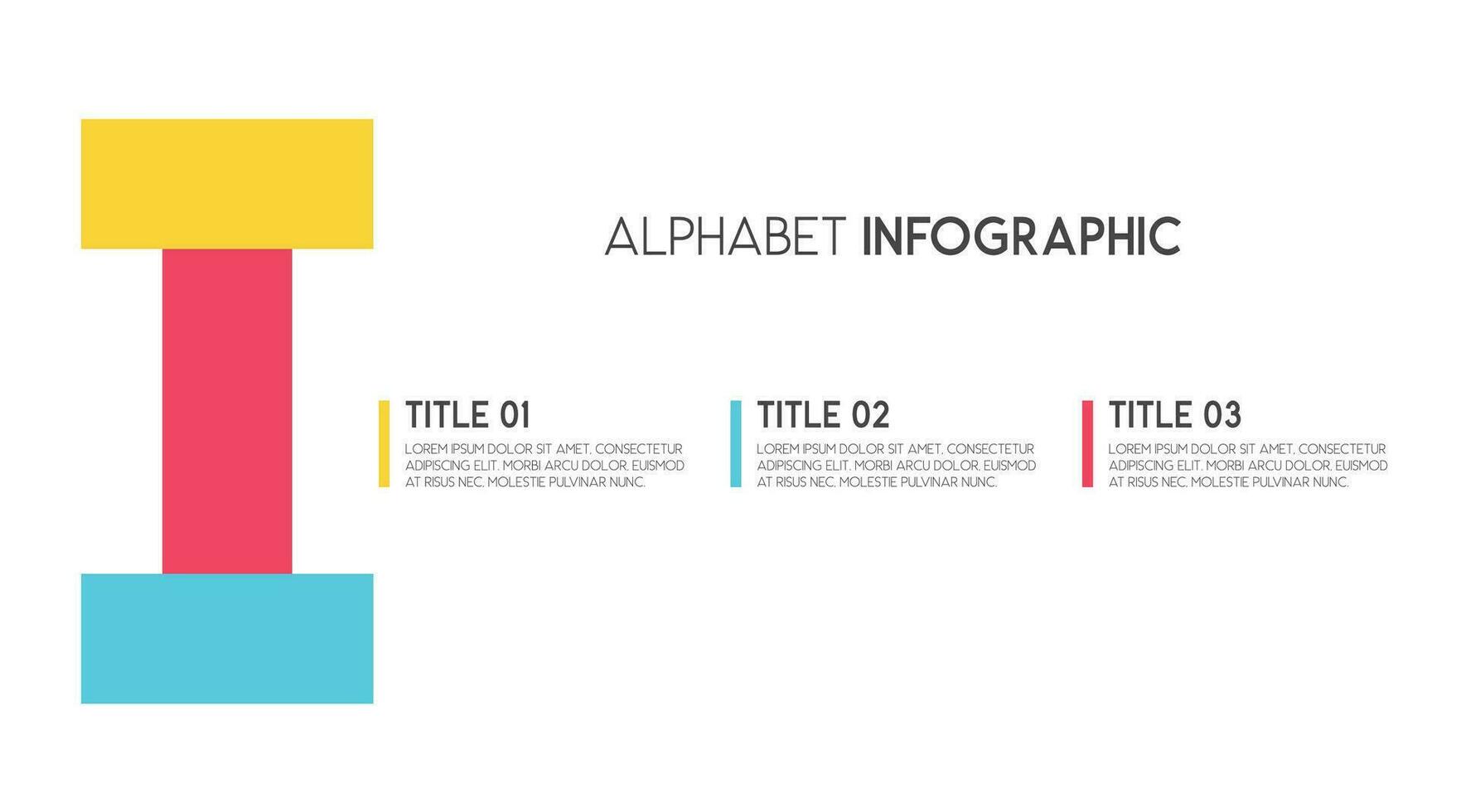 lettre je vecteur alphabet et autre éléments pour infographie