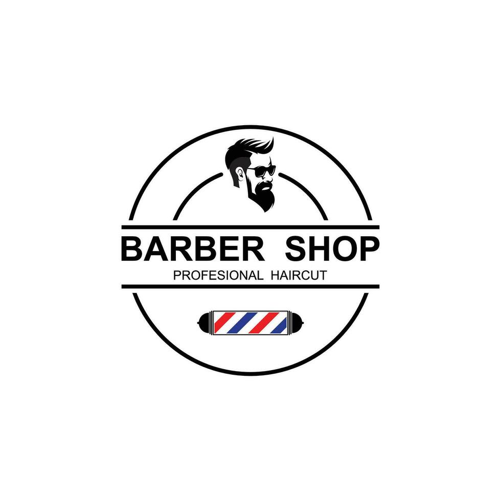 salon de coiffure logo icône vecteur