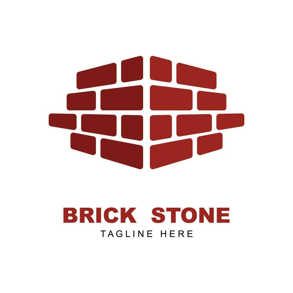 brique pierre logo icône vecteur