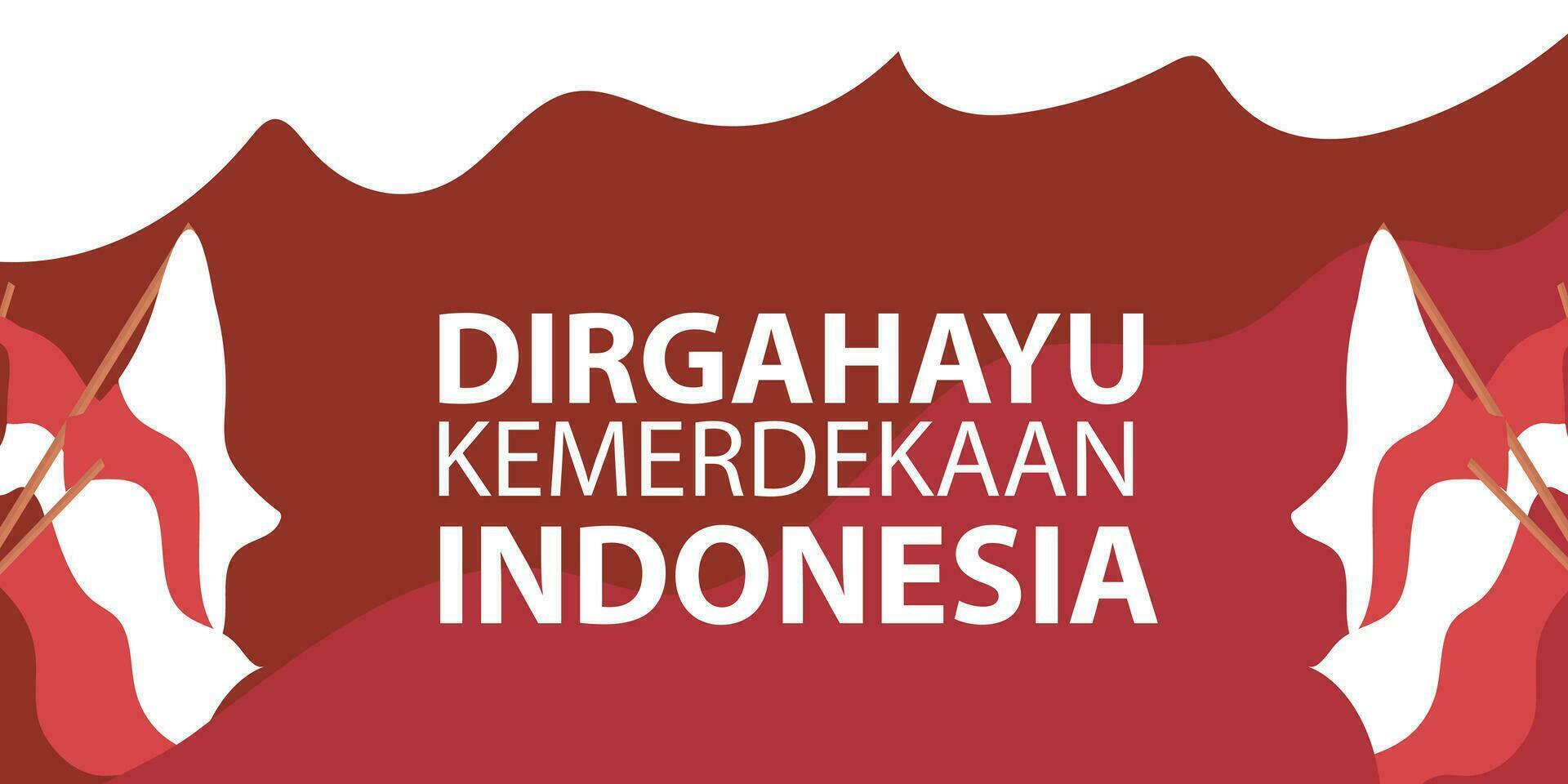 vecteur Indonésie indépendant journée 17e août fête