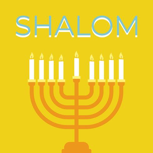 Affiche Shalom vecteur