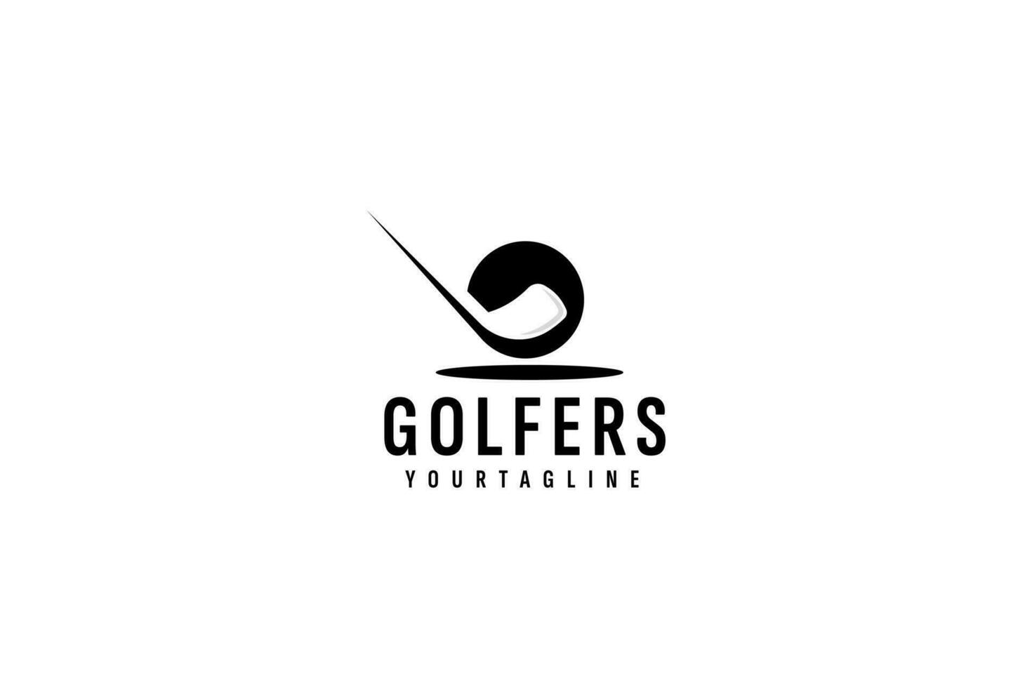 le golf logo vecteur icône illustration