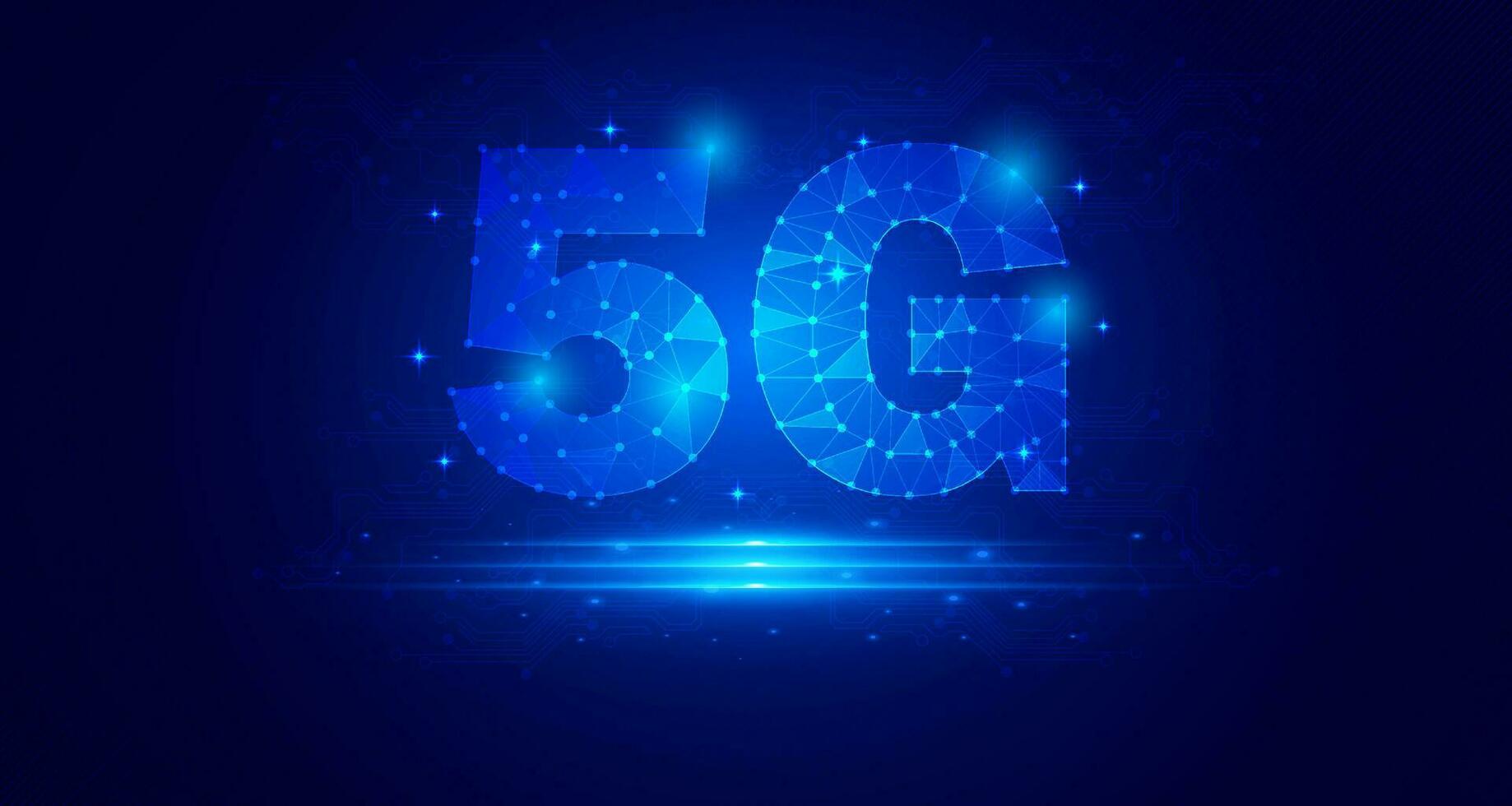 5g l'Internet réseau connexion, numérique sans fil Wifi La technologie bleu arrière-plan, cyber information, abstrait la vitesse relier communication, innovation futur méta technologie, ai gros données, 6g illustration 3d vecteur