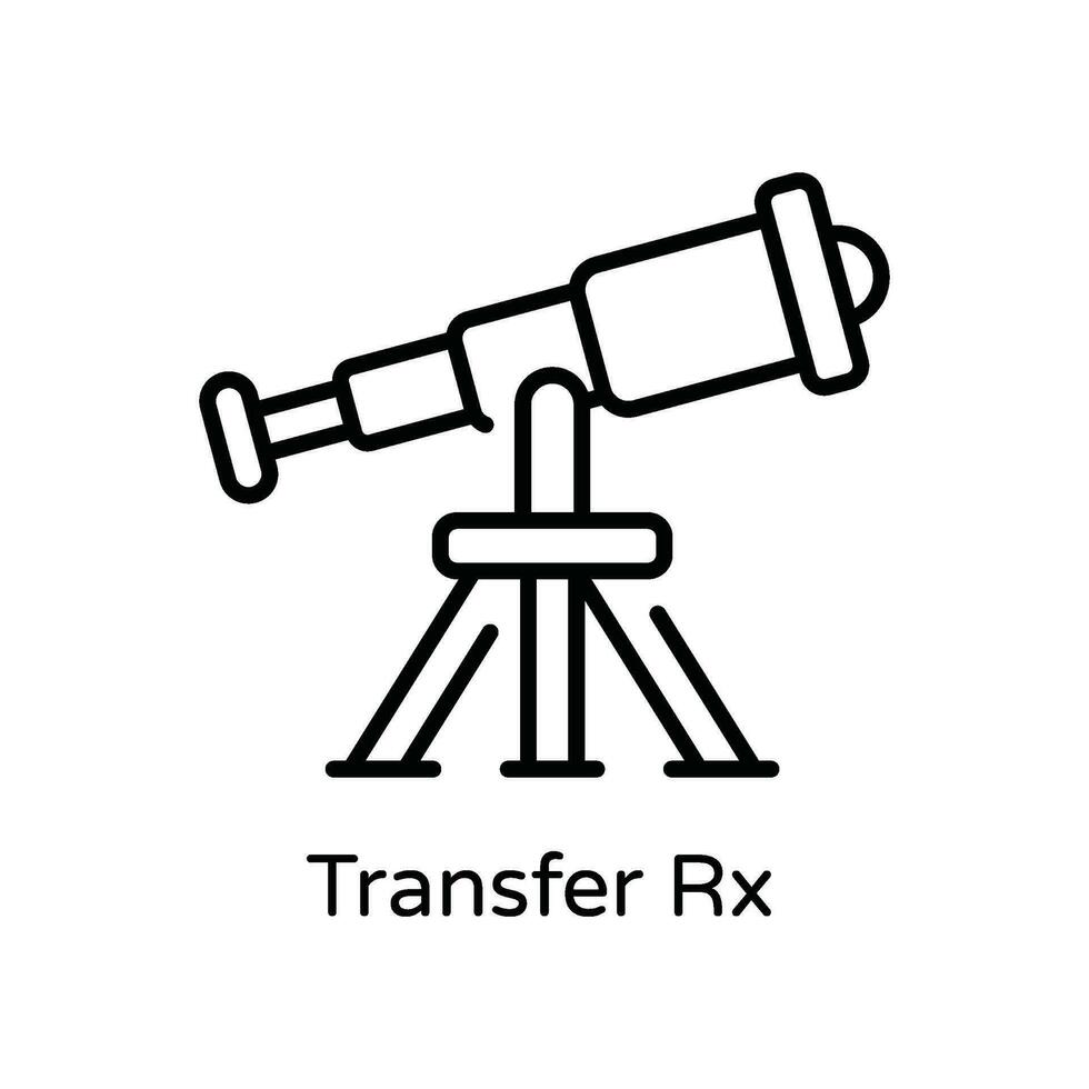 transfert rx vecteur contour icône conception illustration. astrologie et zodiaque panneaux symbole sur blanc Contexte eps dix fichier