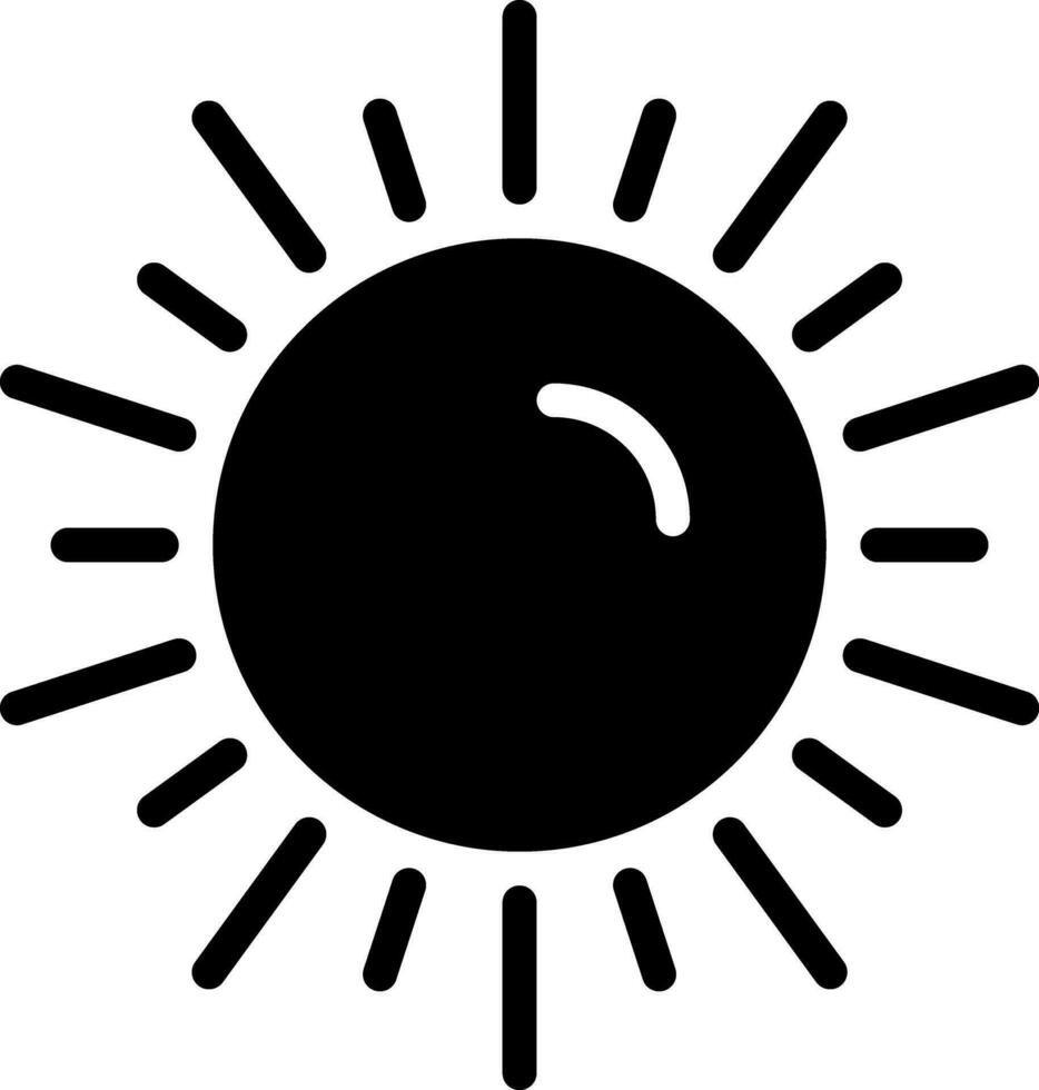 solide icône pour Soleil vecteur
