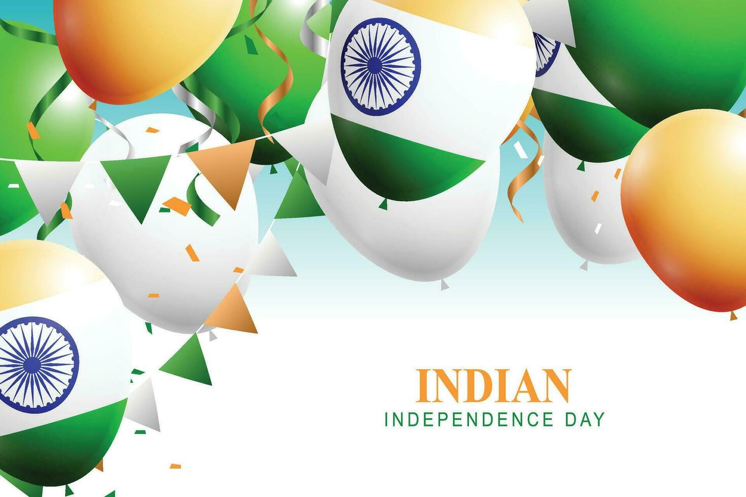 Indien indépendance journée Contexte. vecteur