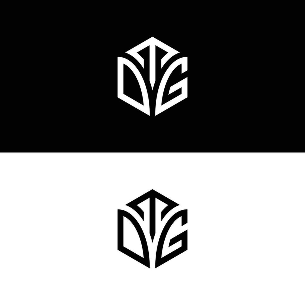 tdm hexagone logo vecteur, développer, construction, naturel, la finance logo, réel domaine, adapté pour votre entreprise. vecteur