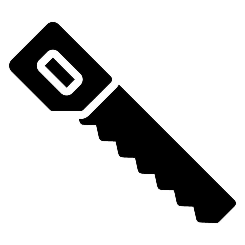 icône de glyphe de scie vecteur
