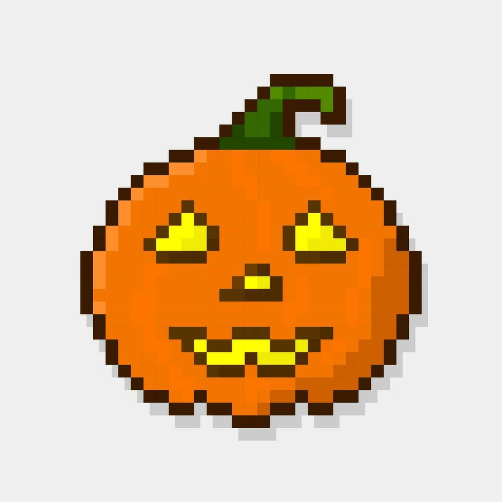 Halloween citrouille pixel art jack lanternes vecteur