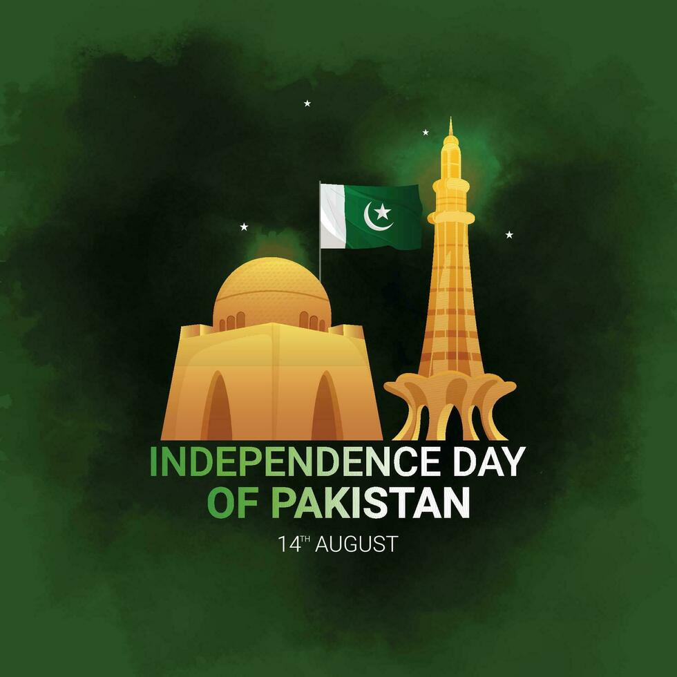 vecteur illustration de Pakistan indépendance journée