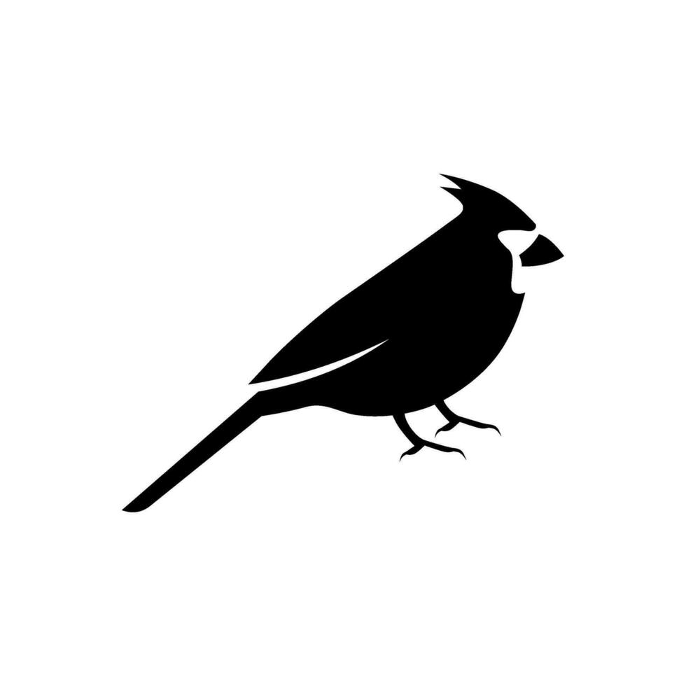 cardinal oiseau vecteur logo