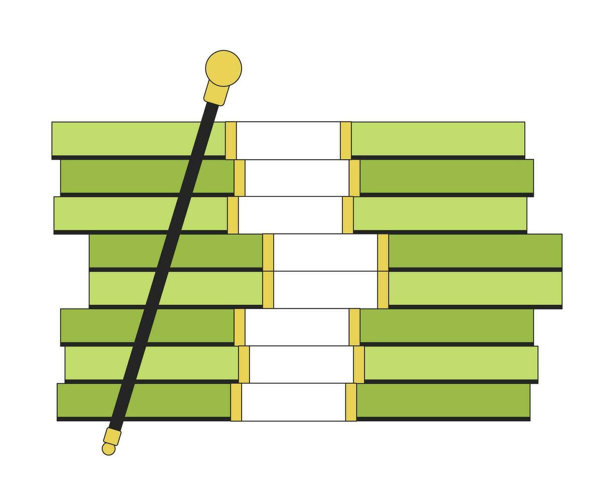 pile de argent et en marchant canne plat ligne Couleur isolé vecteur objet. modifiable agrafe art image sur blanc Contexte. Facile contour dessin animé place illustration pour la toile conception