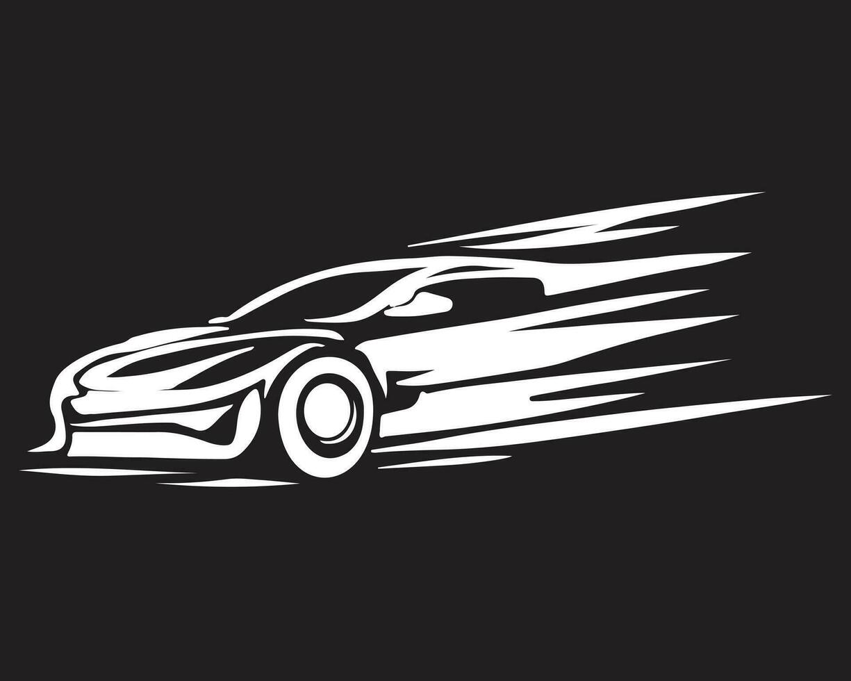 silhouette des sports voiture logo vecteur