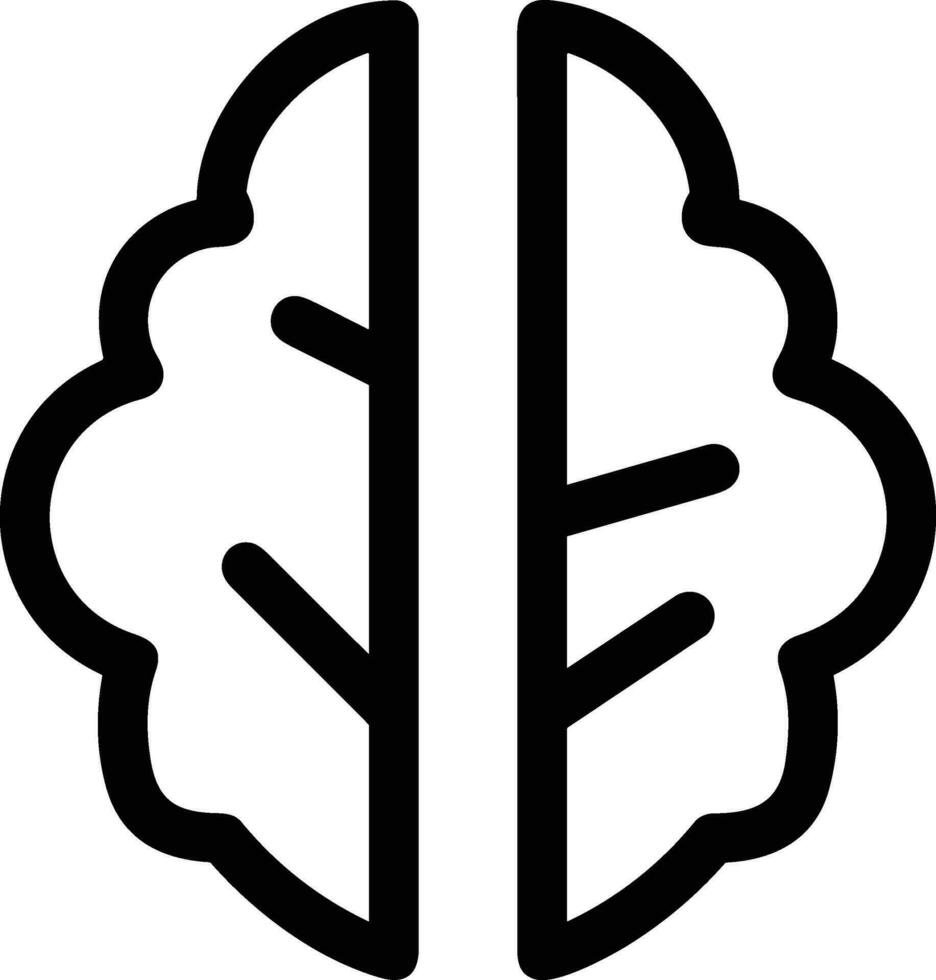 cerveau idée symbole icône vecteur image. illustration de le Créatif intelligence pense conception image