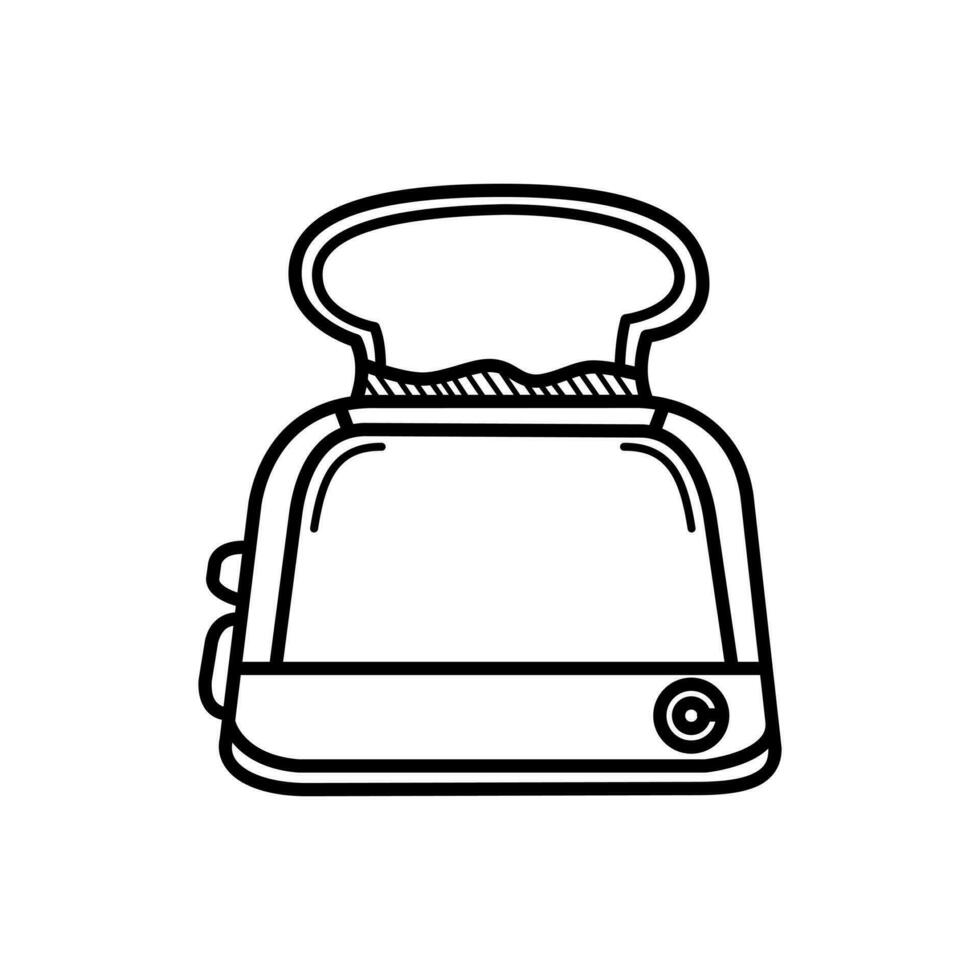 grille-pain icône conception isolé sur blanc Contexte vecteur