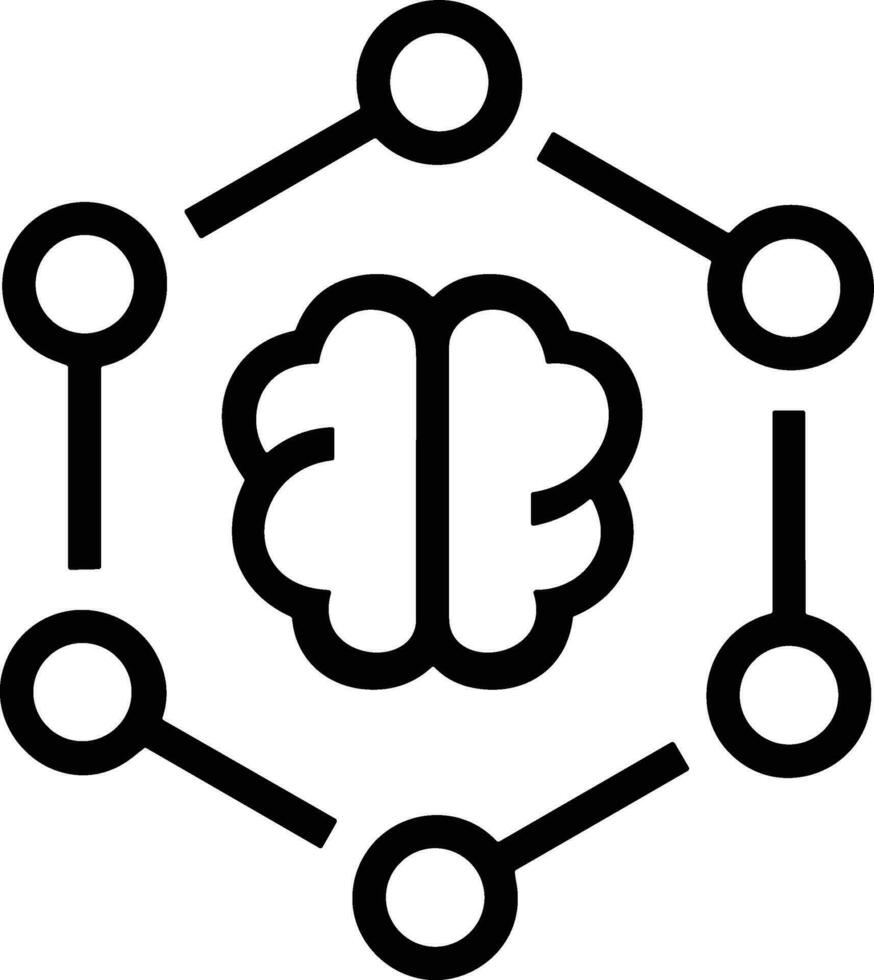 cerveau idée symbole icône vecteur image. illustration de le Créatif intelligence pense conception image. eps dix