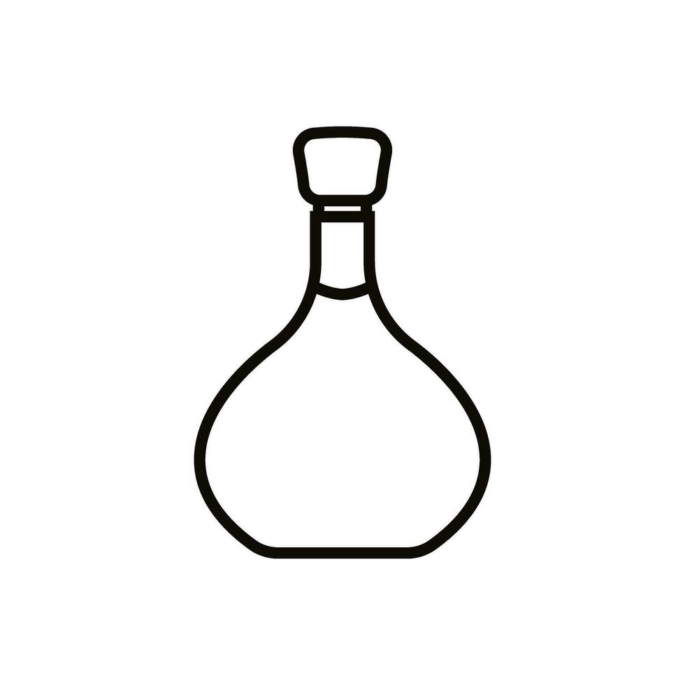 bouteille icône vecteur. bouteille pour l'eau illustration signe. bouteille de de l'alcool symbole ou logo. vecteur