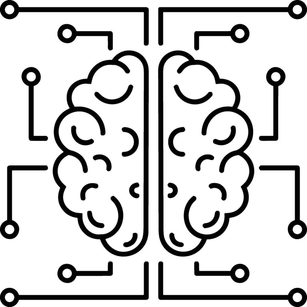 cerveau idée symbole icône vecteur image. illustration de le Créatif intelligence pense conception image. eps dix