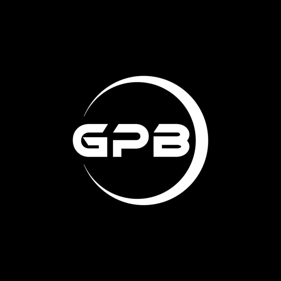 GPb logo conception, inspiration pour une unique identité. moderne élégance et Créatif conception. filigrane votre Succès avec le frappant cette logo. vecteur