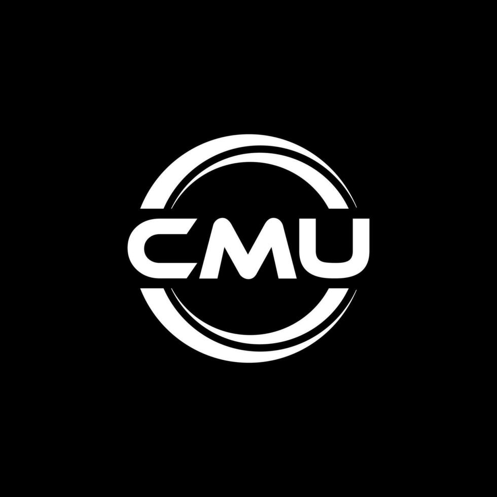 cmu logo conception, inspiration pour une unique identité. moderne élégance et Créatif conception. filigrane votre Succès avec le frappant cette logo. vecteur