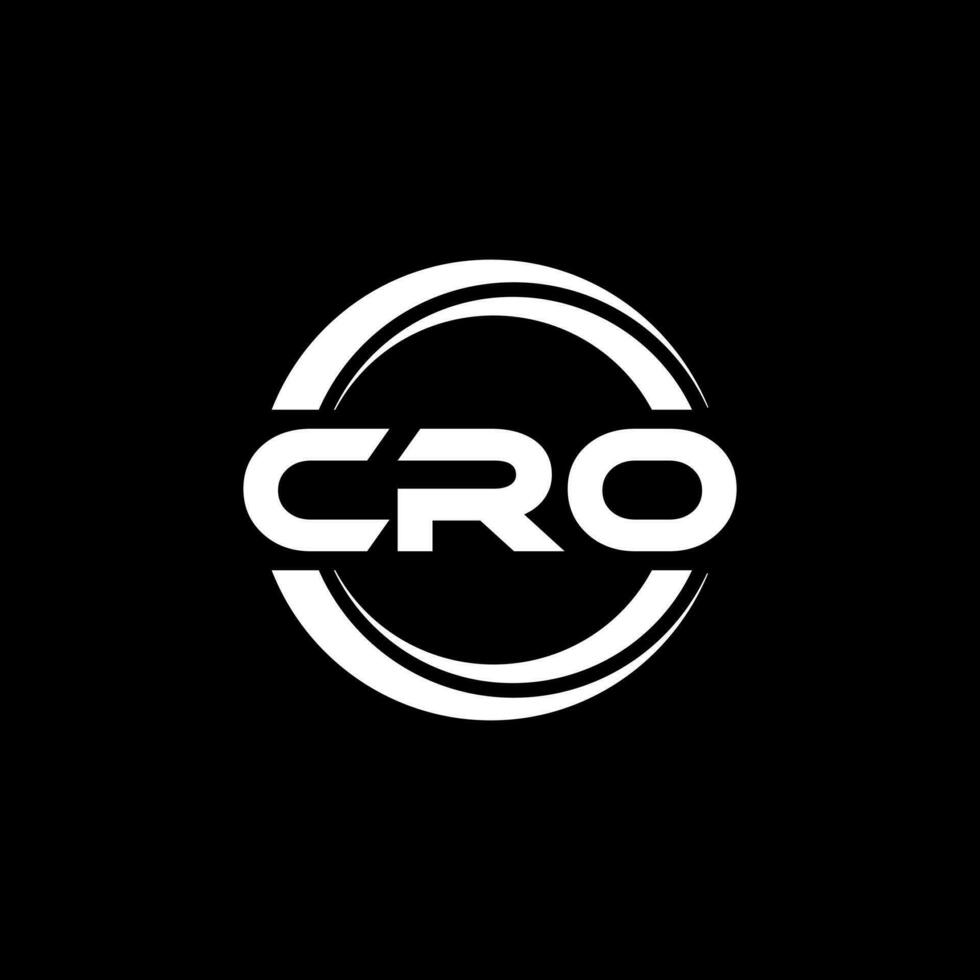 cro logo conception, inspiration pour une unique identité. moderne élégance et Créatif conception. filigrane votre Succès avec le frappant cette logo. vecteur