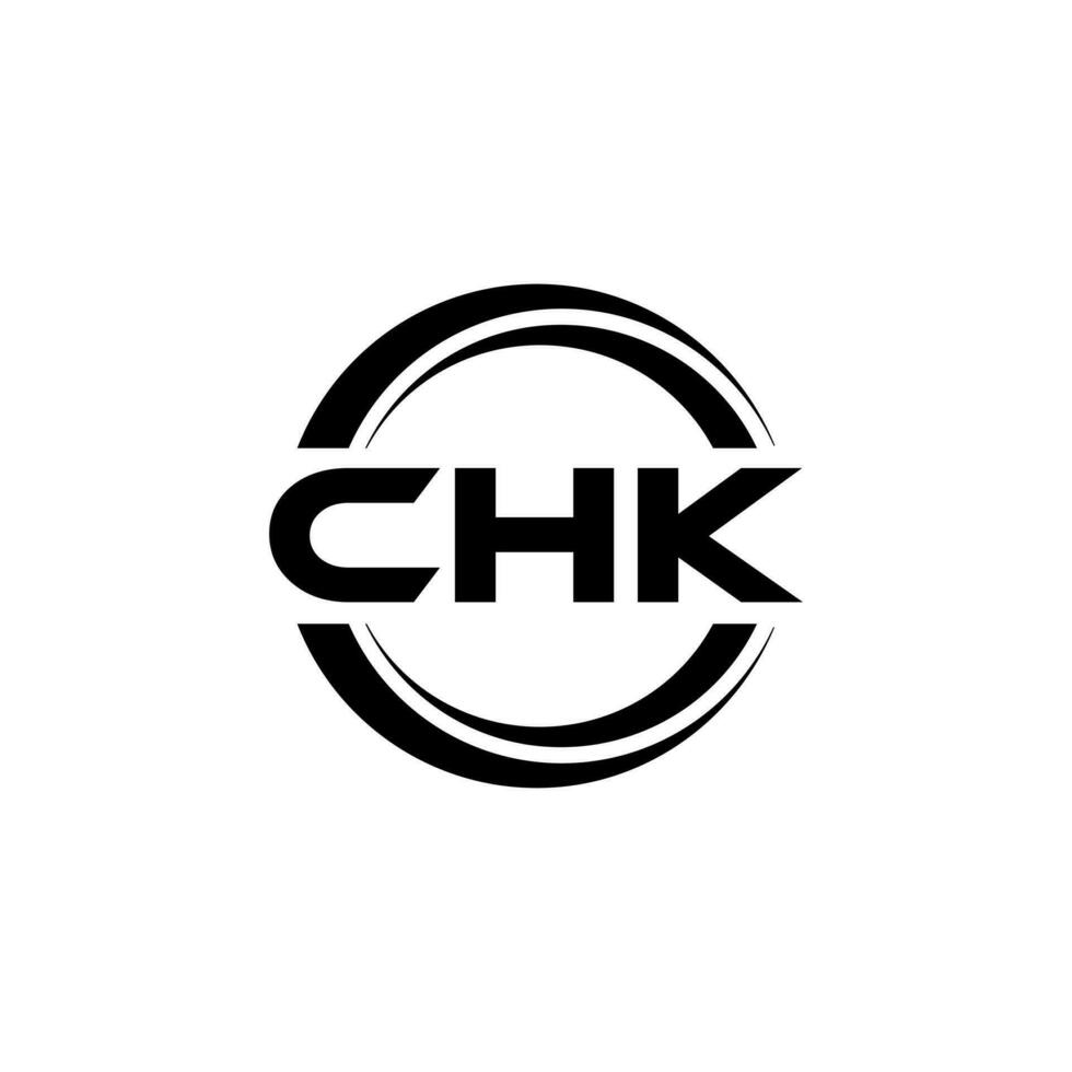 chk logo conception, inspiration pour une unique identité. moderne élégance et Créatif conception. filigrane votre Succès avec le frappant cette logo. vecteur