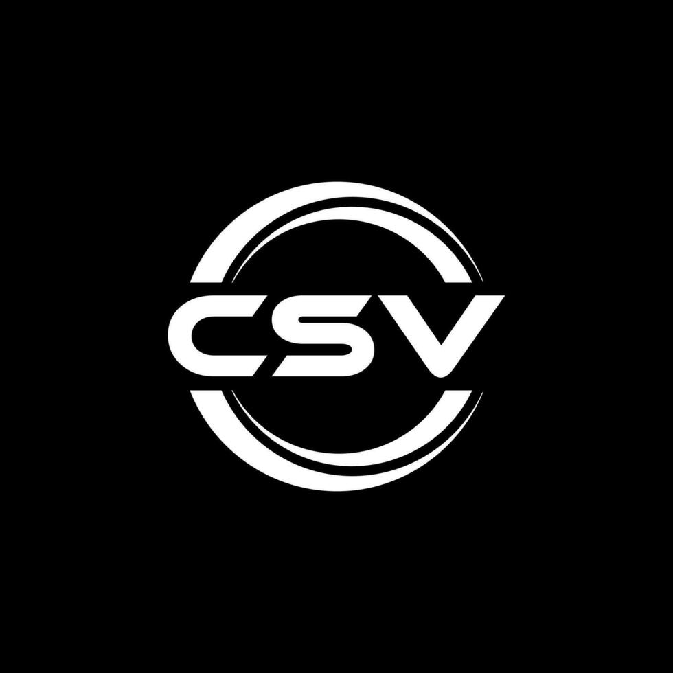 csv logo conception, inspiration pour une unique identité. moderne élégance et Créatif conception. filigrane votre Succès avec le frappant cette logo. vecteur
