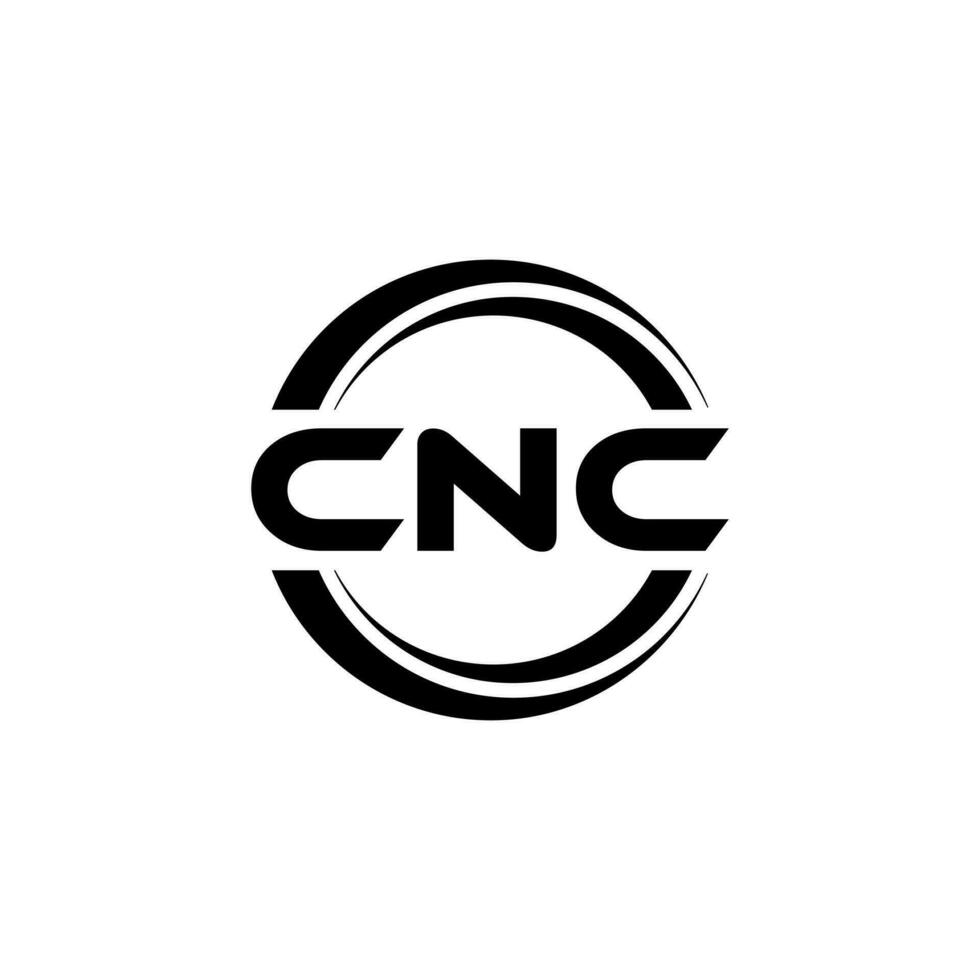 cnc logo conception, inspiration pour une unique identité. moderne élégance et Créatif conception. filigrane votre Succès avec le frappant cette logo. vecteur