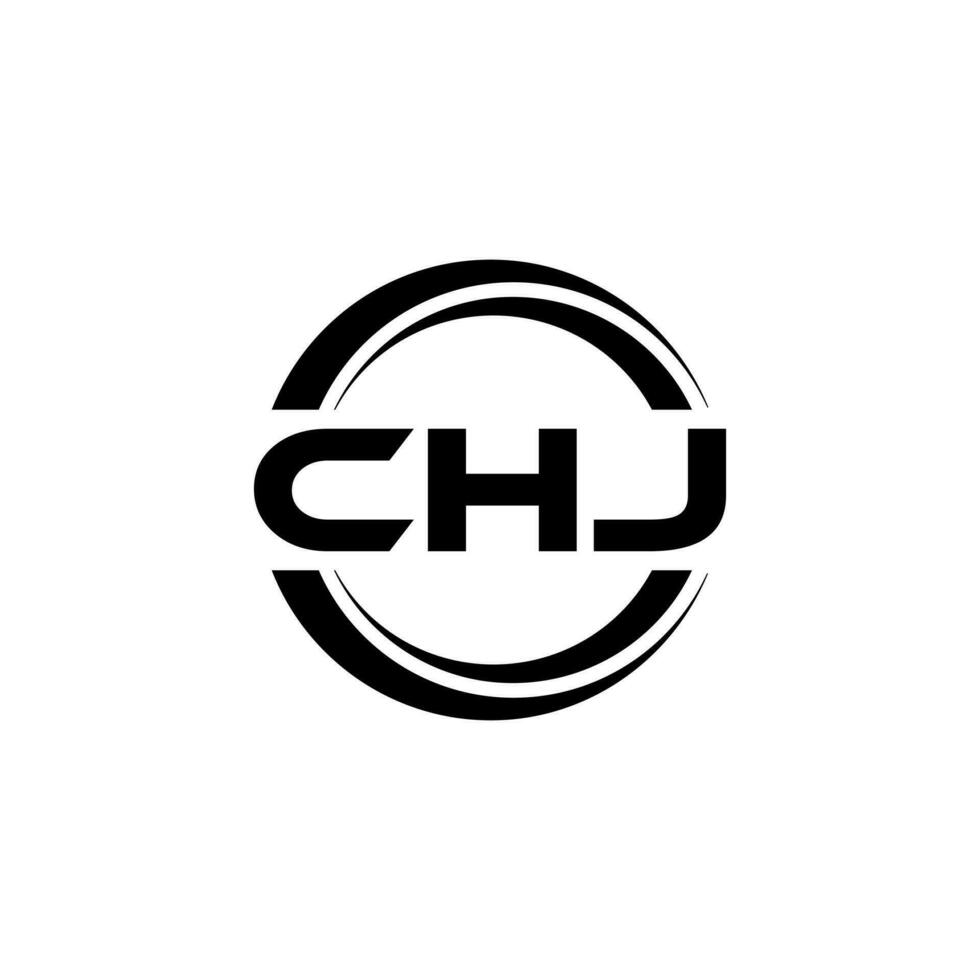 chj logo conception, inspiration pour une unique identité. moderne élégance et Créatif conception. filigrane votre Succès avec le frappant cette logo. vecteur