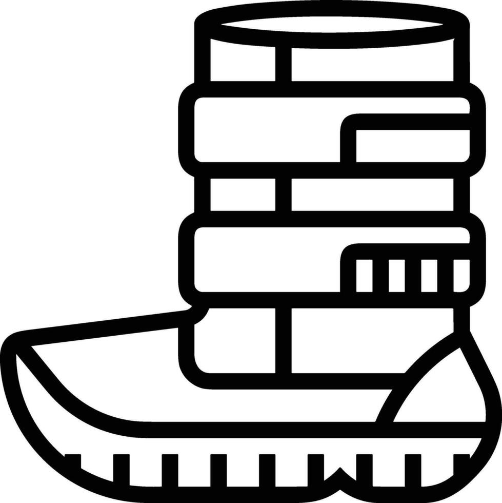 bottes symbole icône vecteur image. illustration de le démarrage chaussure chaussure conception image. eps dix