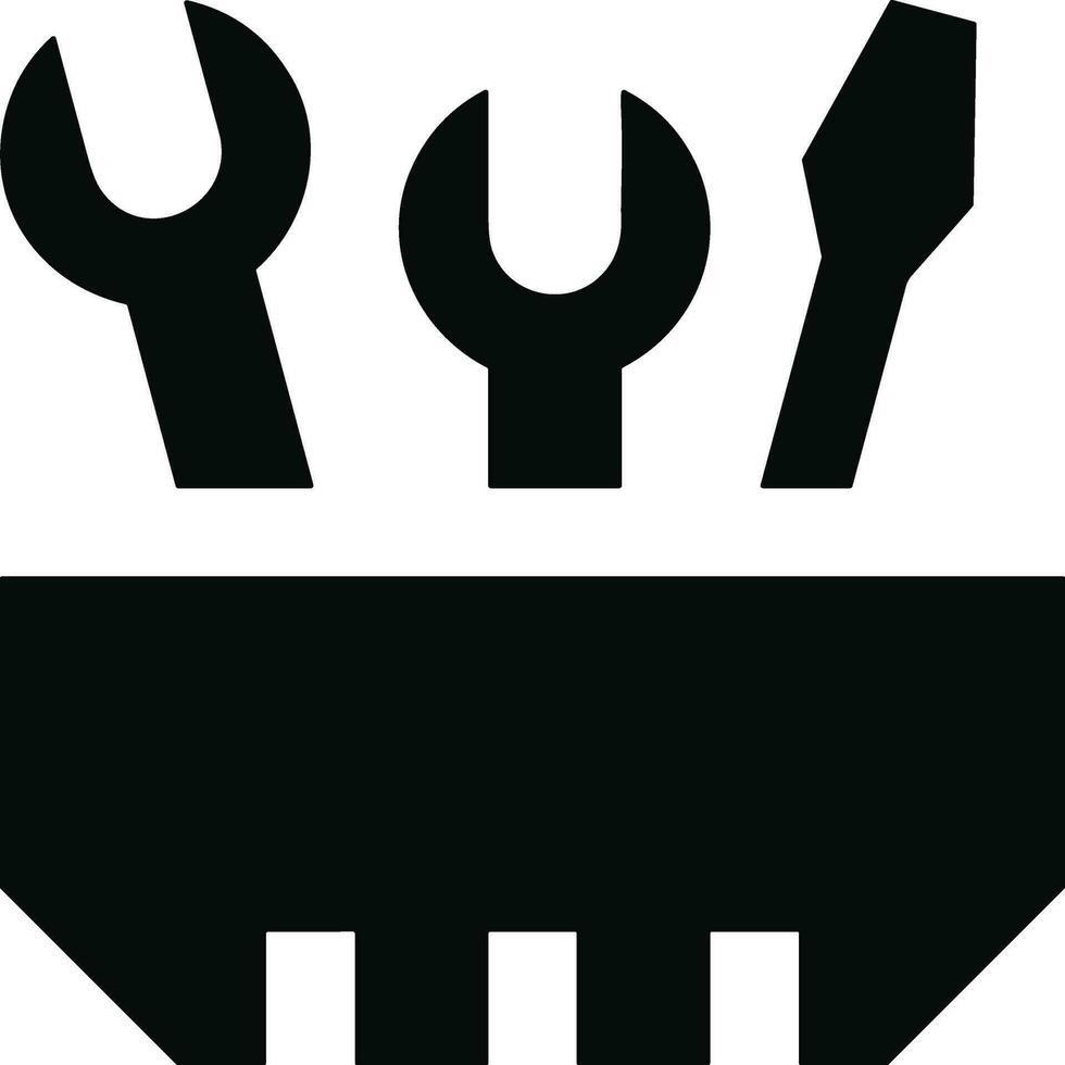 Tournevis réparation icône symbole vecteur image. illustration de le réparer boîte à outils conception image. eps dix