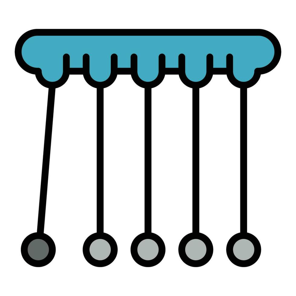 anti stress pendule icône vecteur plat