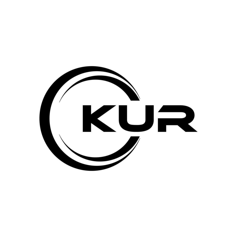 kur logo conception, inspiration pour une unique identité. moderne élégance et Créatif conception. filigrane votre Succès avec le frappant cette logo. vecteur