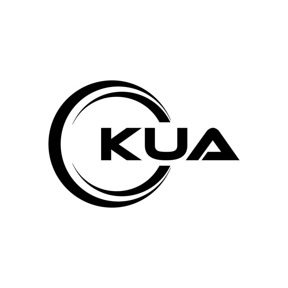 kua logo conception, inspiration pour une unique identité. moderne élégance et Créatif conception. filigrane votre Succès avec le frappant cette logo. vecteur