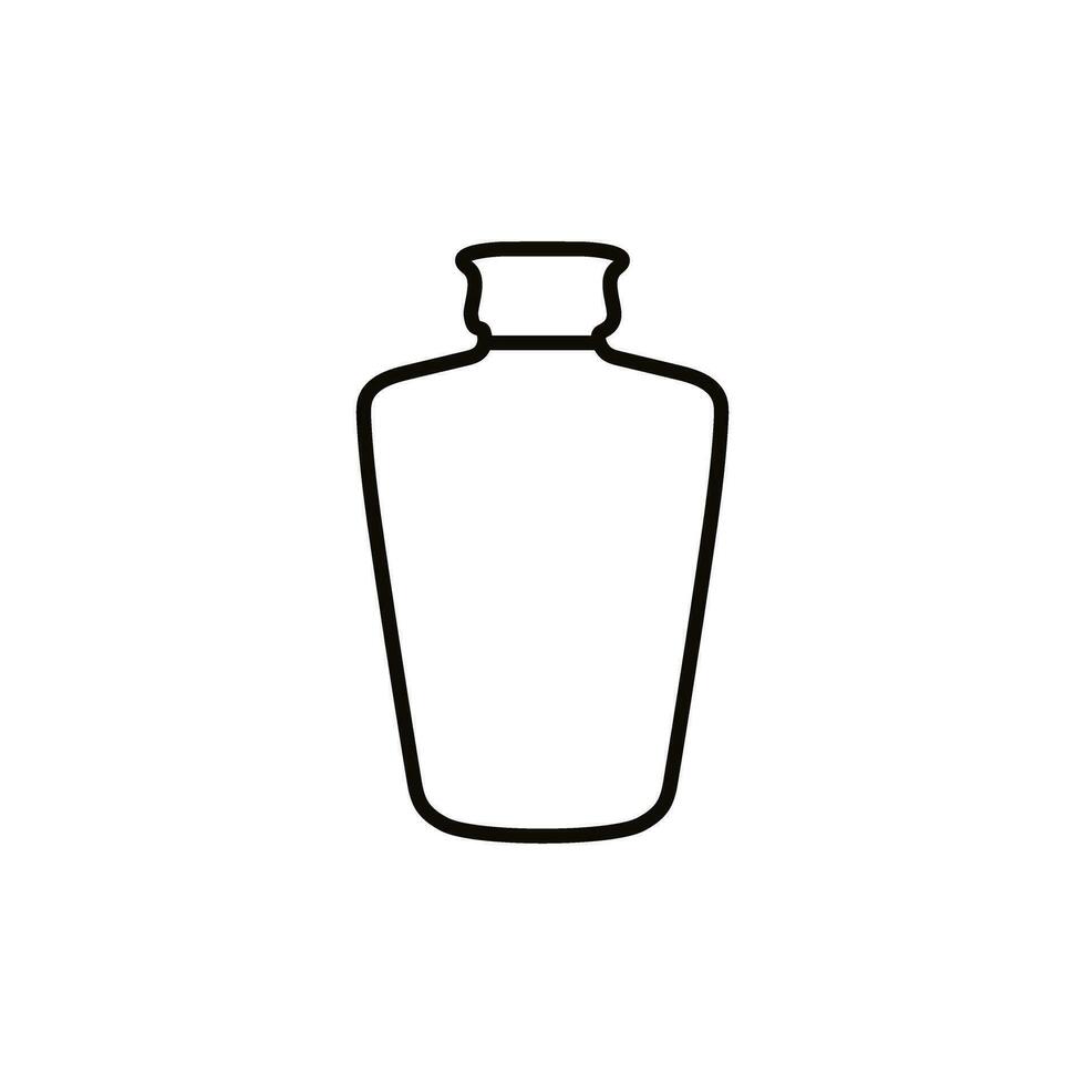 bouteille icône vecteur. bouteille pour l'eau illustration signe. bouteille de de l'alcool symbole ou logo. vecteur