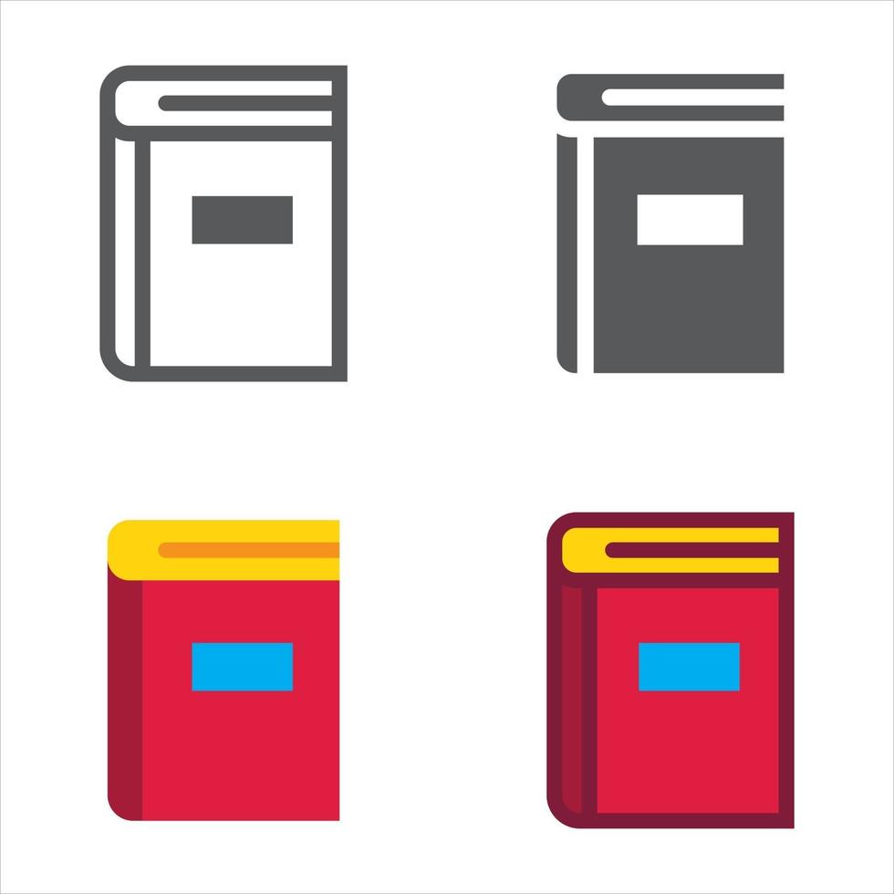 livres conçus ensemble d'icônes. illustration vectorielle. vecteur