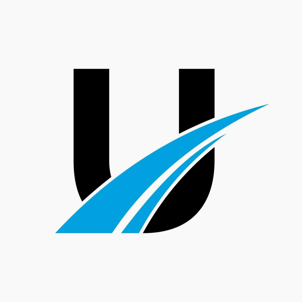 u logo, u lettre logo conception modèle vecteur