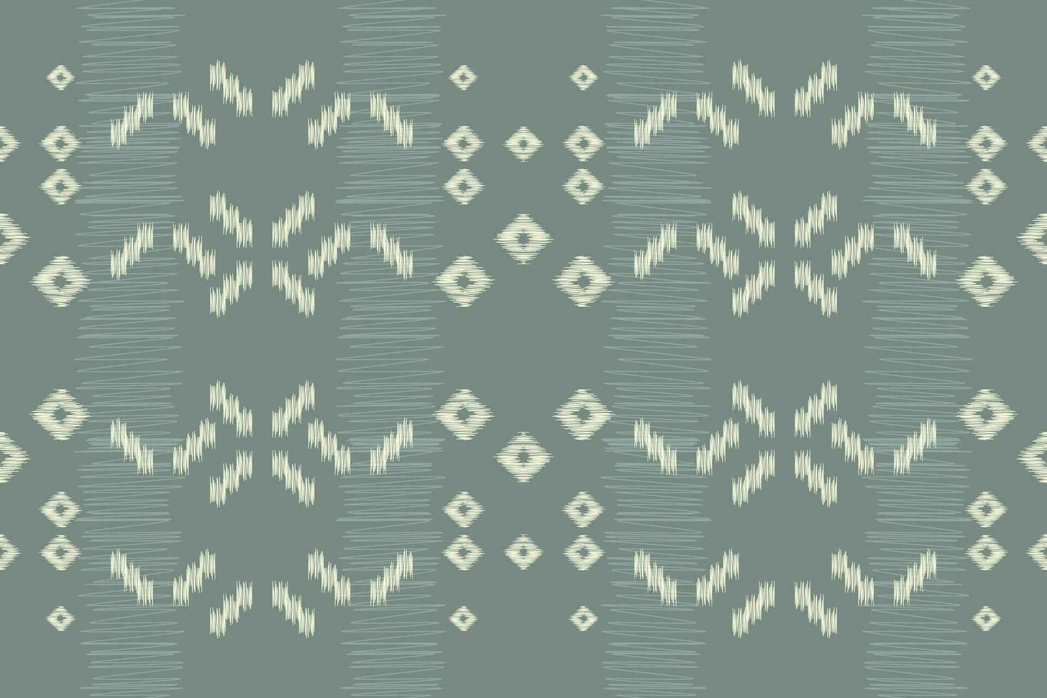 ethnique ikat en tissu modèle géométrique style.africain ikat broderie ethnique Oriental modèle vert gris Contexte. abstrait, vecteur, illustration.texture, vêtements, cadre, décoration, tapis, motif. vecteur