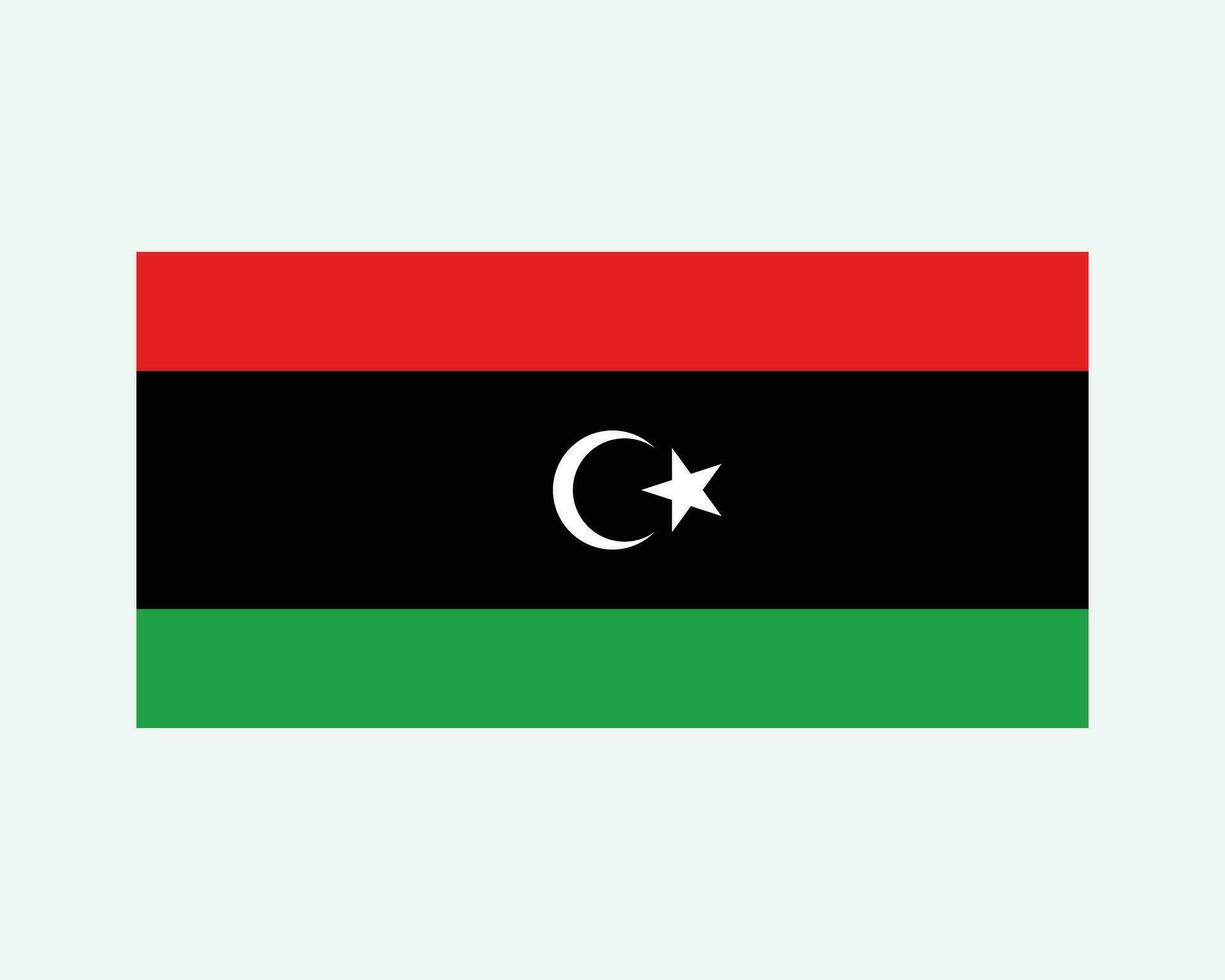 nationale drapeau de Libye. libyen pays drapeau. Etat de Libye détaillé bannière. eps vecteur illustration Couper déposer.