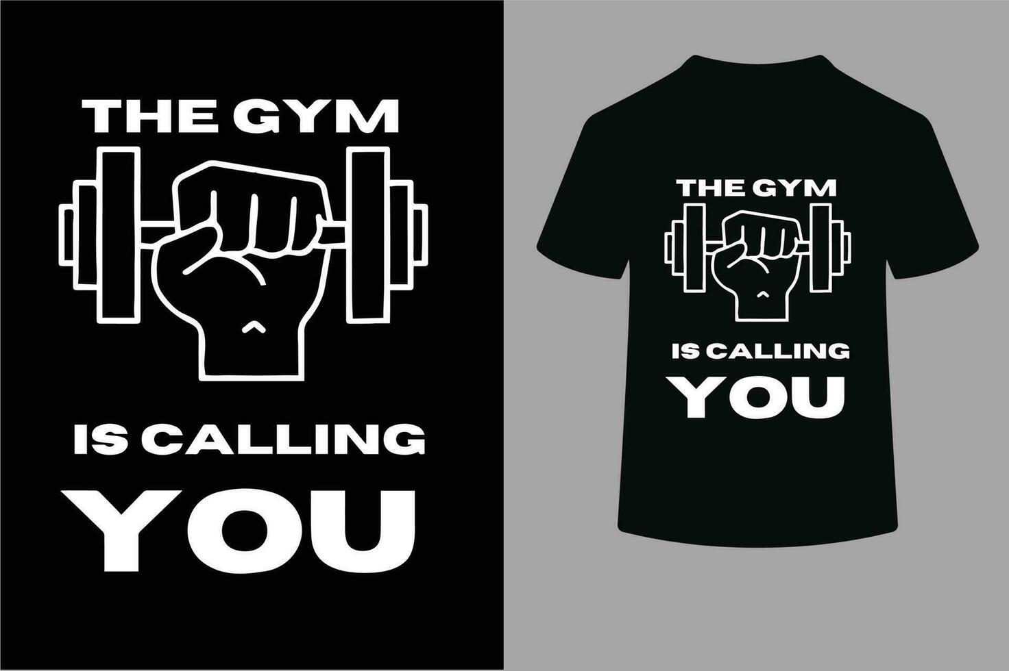 le Gym est appel vous t chemise conception. vecteur