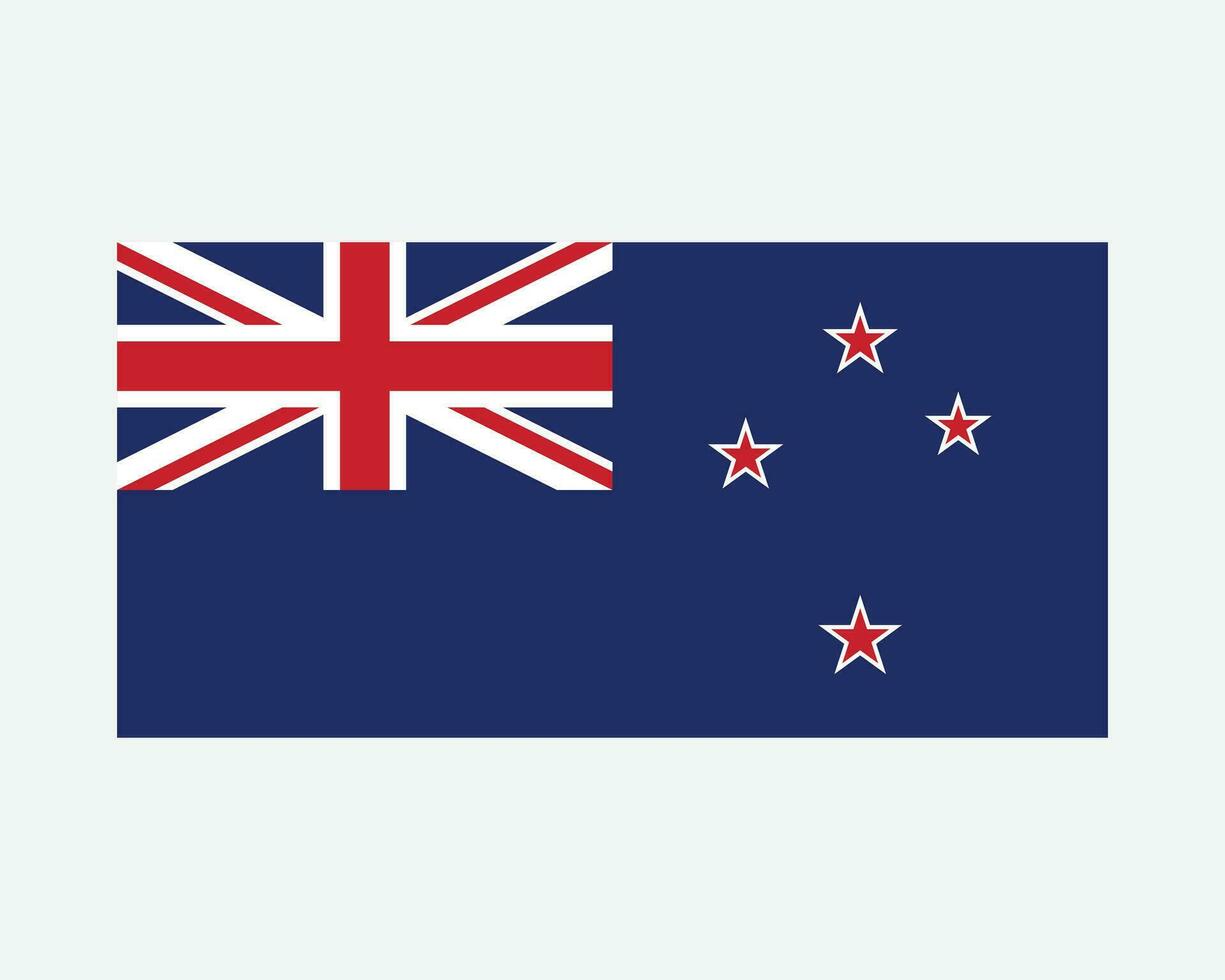 nationale drapeau de Nouveau zélande. kiwi pays drapeau. Nouveau zélande détaillé bannière. eps vecteur illustration Couper déposer.